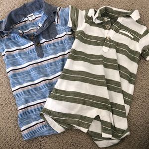 Two old navy baby onesies 3-6 mon